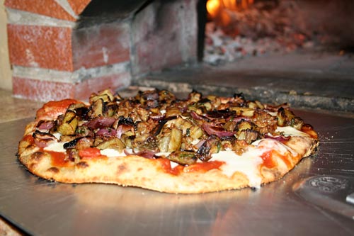 Roasted Eggplant Sausage Taleggio Pizza Italian Food Forever,What Is Truffle Aioli