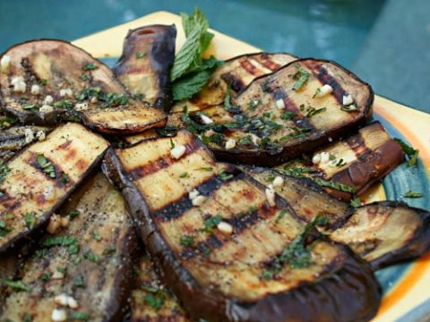 Grilled Eggplant With Mint Italian Food Forever,Grilled Salmon Recipes