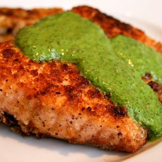 Salmon With Green Sauce