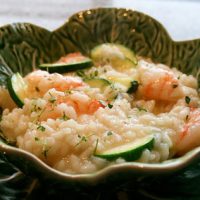 Risotto With Shrimp And Zucchini