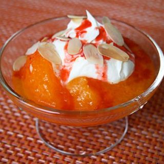 Poached Apricots With Mascarpone Cream