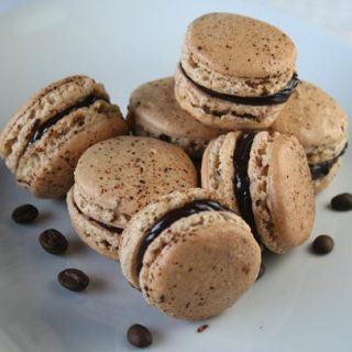 Coffee Macarons With Nutella Ganache
