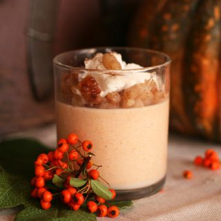 Pumpkin Panna Cotta With Caramelized Pears