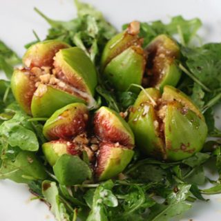Grilled Gorgonzola Figs With Honey, Balsamic Dressing