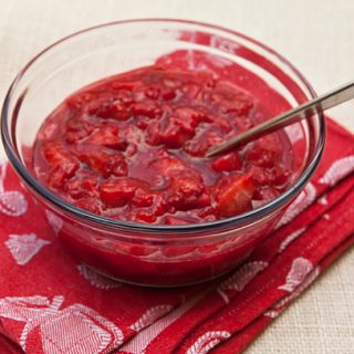 Roasted Strawberry & Rhubarb Compote