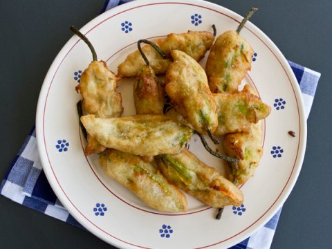 Mozzarella & Anchovy Stuffed Zucchini Flowers | Italian Food Forever