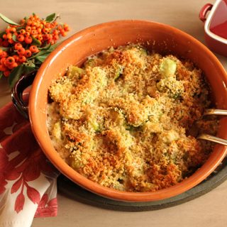 Cheesy Brussels Sprouts Gratin Recipe