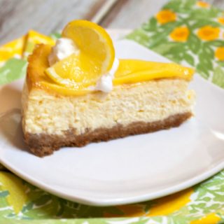 Limoncello Cheesecake With Lemon Curd Topping