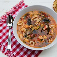 Sicilian Seafood Soup With Couscous