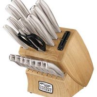 Chicago Cutlery 18-Piece Insignia Steel Knife Set with Block and In-Block Sharpener