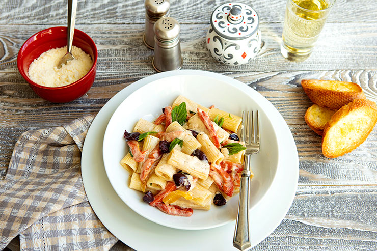 pasta with roasted bell peppers