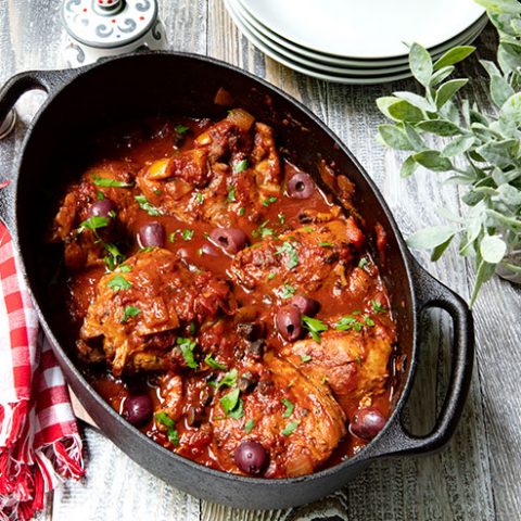 Chicken Cacciatore With Calabrian Peppers